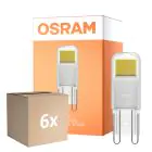 Lot 6x Osram LED Capsule G9 Claire 1.8W 200lm - 827 Blanc Très Chaud | Équivalent 20W