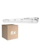 Lot 6x Ledvance Réglette LED Étanche Imperméable 32W 4400lm - 865 Lumière Du Jour | 120cm 