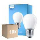Lot 10x Philips Corepro LED Lustre E27 Boule Dépolie 6.5W 806lm - 840 Blanc Froid | Équivalent 60W