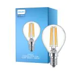 Philips Corepro LED Lustre E14 Boule Filament Claire 6.5W 806lm - 840 Blanc Froid | Équivalent 60W