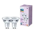 Lot 2x Philips Spot LED GU10 PAR16 5W 355lm 36D - 827 Blanc Très Chaud