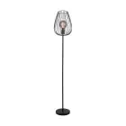Eglo Lampadaires Salon Newtown Acier Noir | IP20 - Convient pour 1x E27 