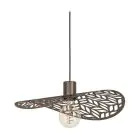 Eglo Suspension Luminaire Swaby Acier Bronze | IP20 - Convient pour 1x E27 