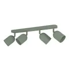Eglo Plafond Spot Tilston Acier Vert | Convient pour 4x E14